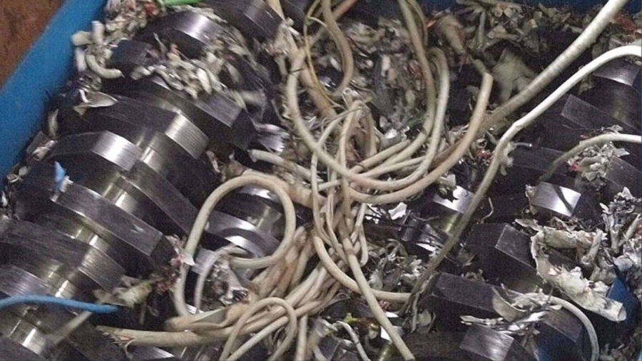 Reciclaje de cables y motores eléctricos