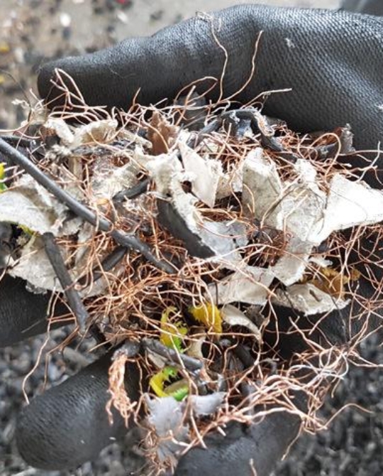 Reciclaje de cables y motores eléctricos